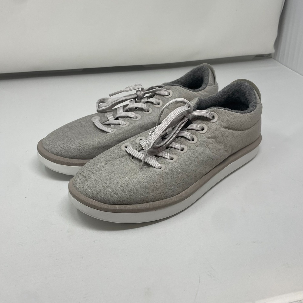 Allbirds Wool Piper Woven Womens Shoe Sz 9 Comfort Pewter Gray Lace Up Sneakers